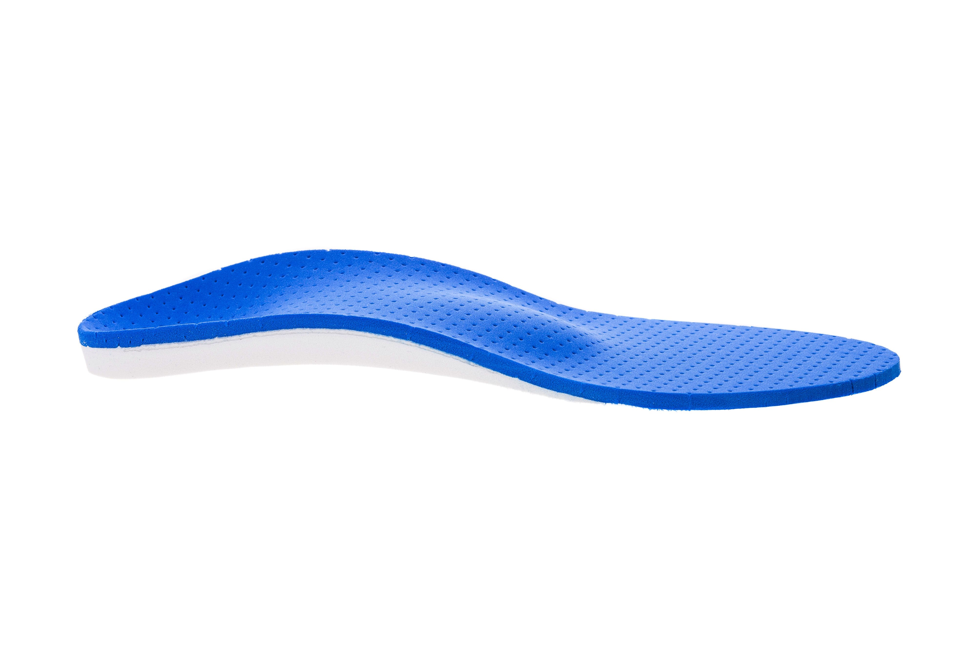 orthopedic insoles on white background